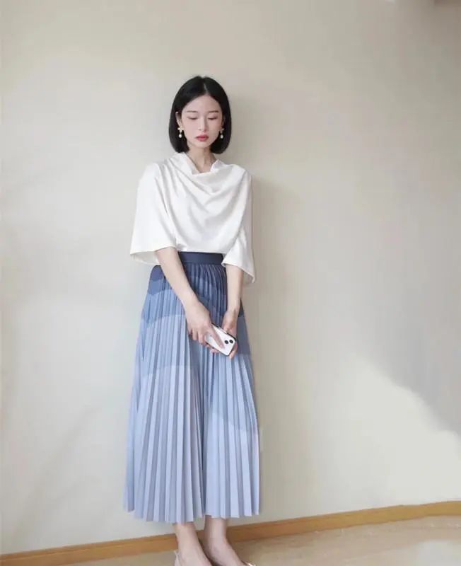今夏流行穿“渐变裙”时髦优雅有辨识度