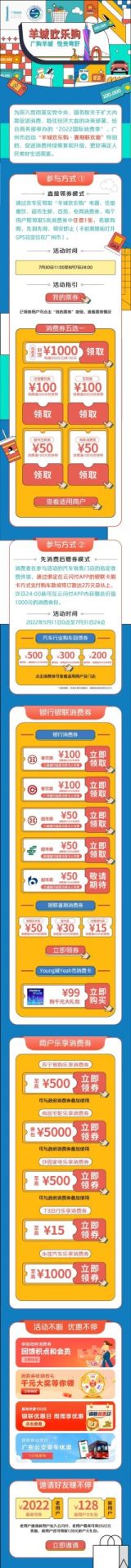 广州：新一期消费券开始预约（7月30日11点开始）