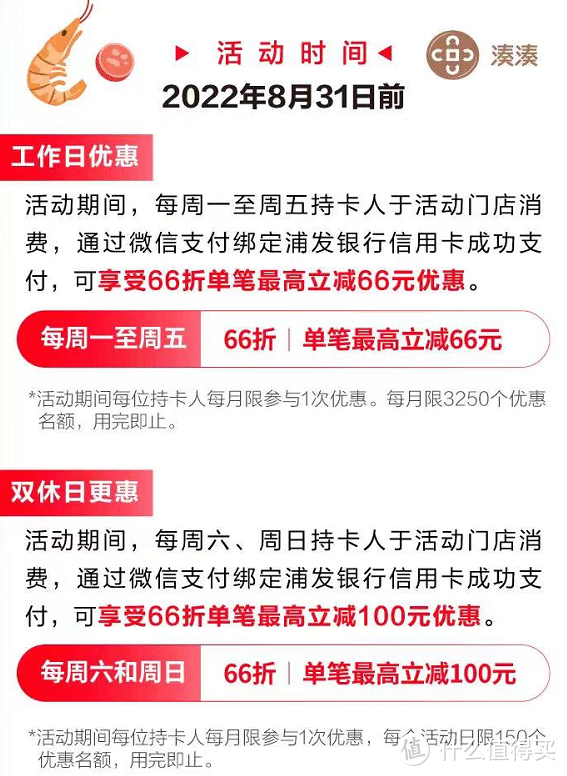 浦发银行：优惠活动推荐