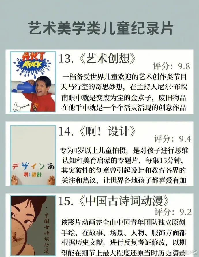 24部适合孩子观看的儿童纪录片