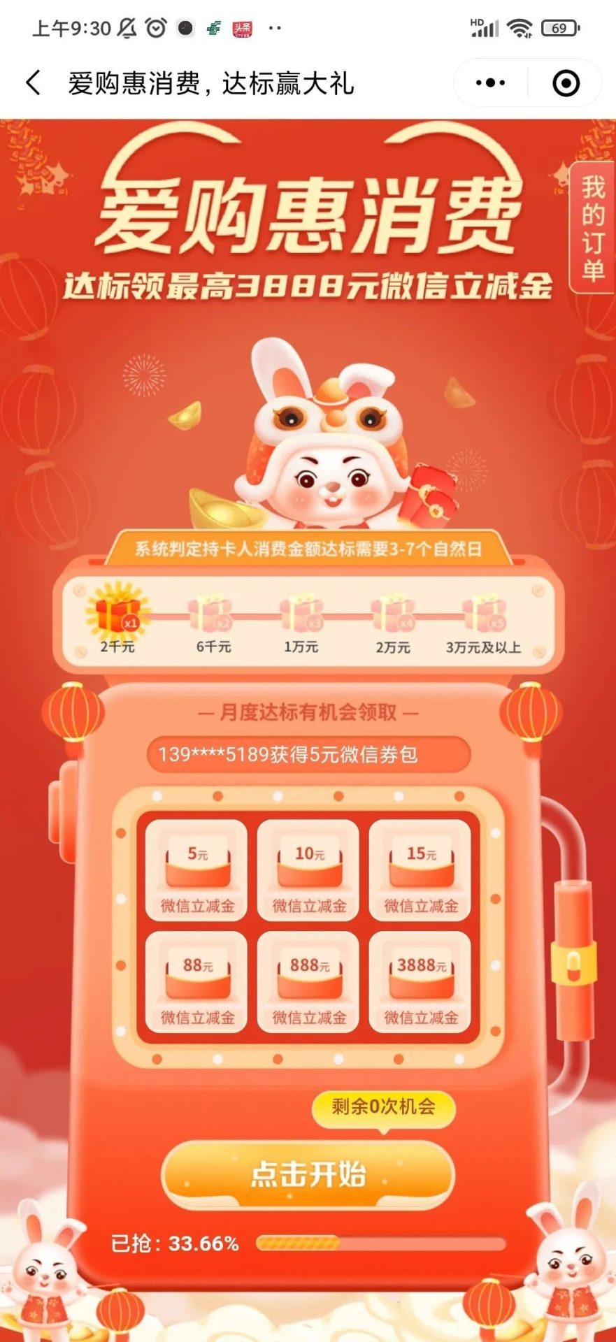 工行信用卡春节支付优惠活动合集