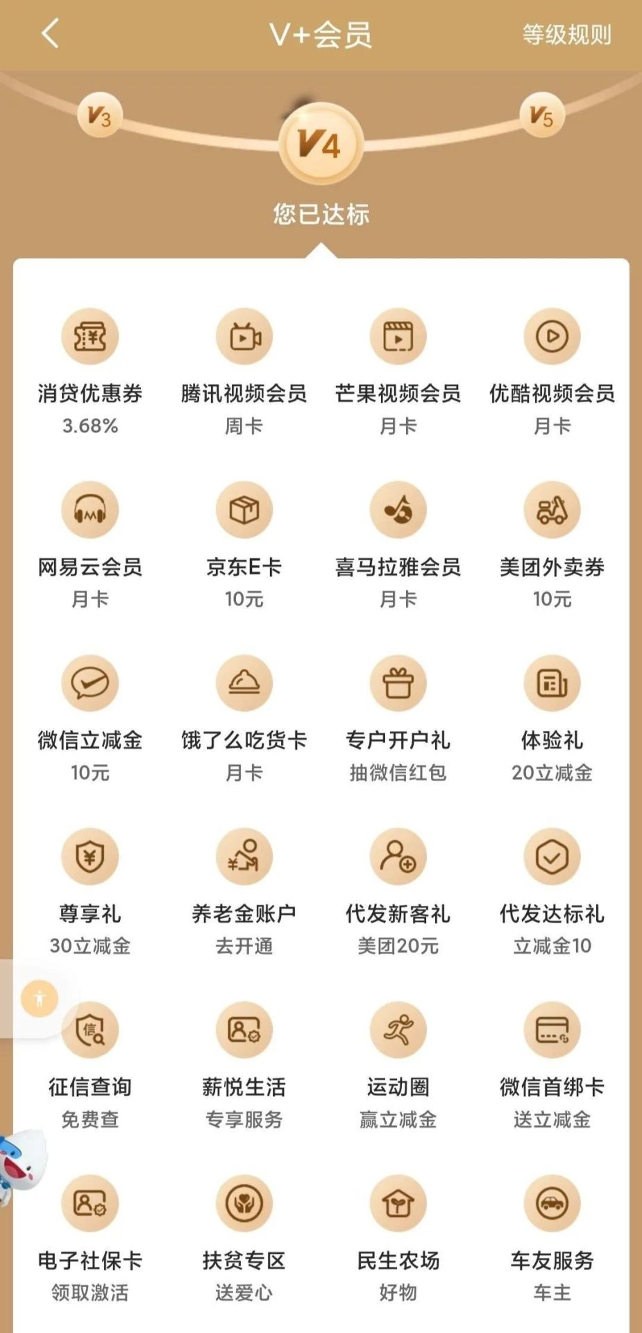 民生银行V+会员权益详解