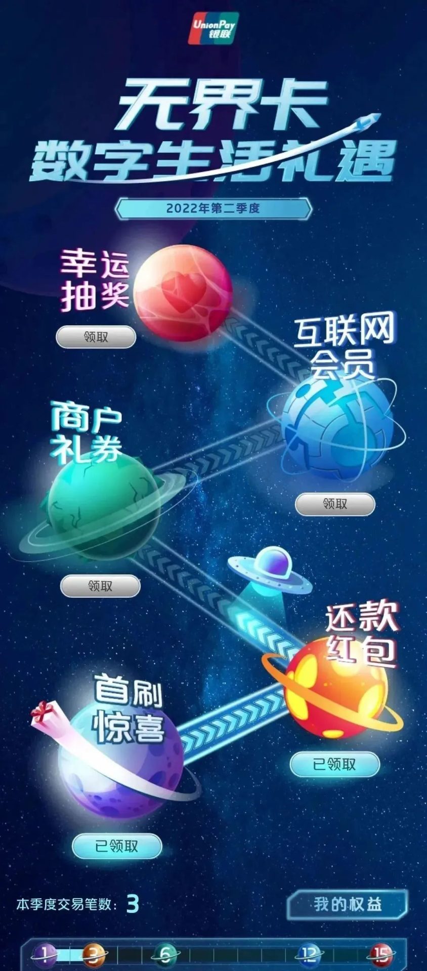 必做：云闪付开心有礼花重磅回归