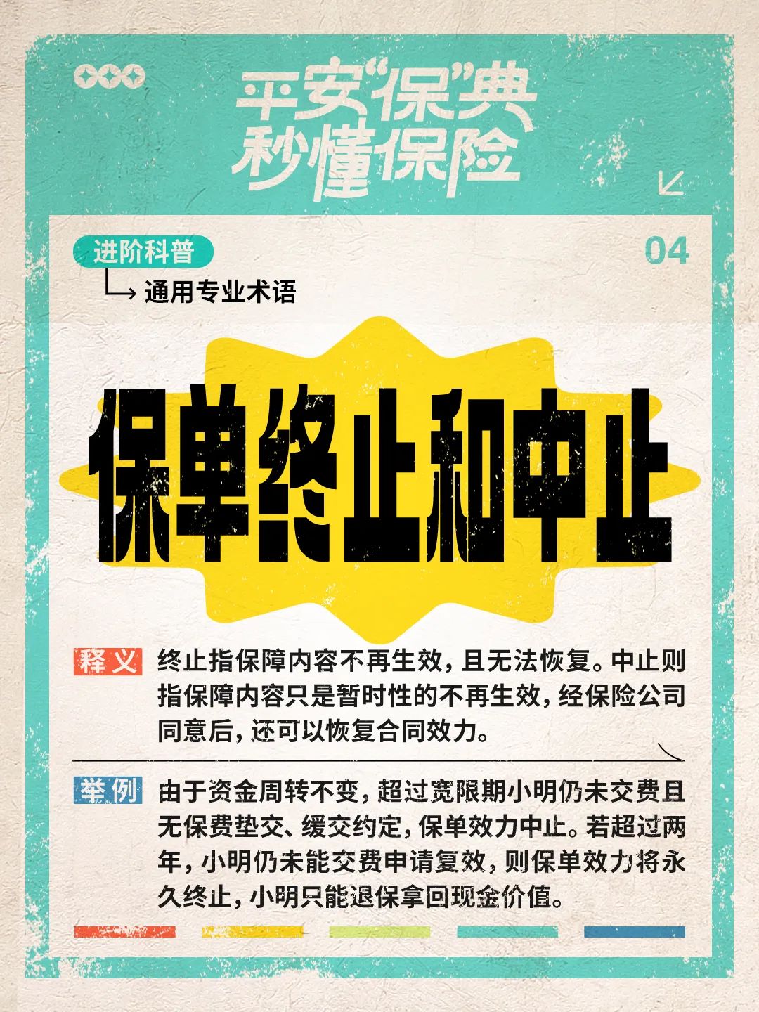 18个保险专业术语！