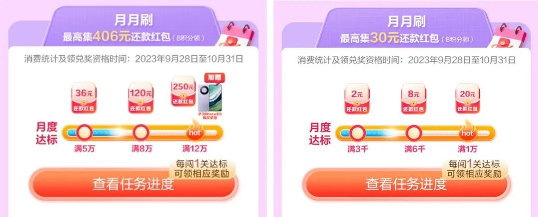 近期多个信用卡消费返现活动汇总