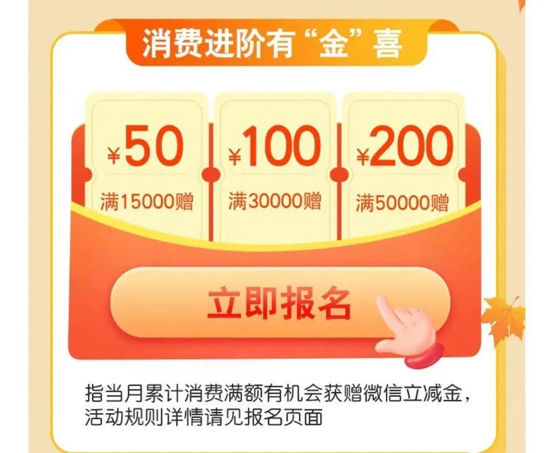 近期多个信用卡消费返现活动汇总