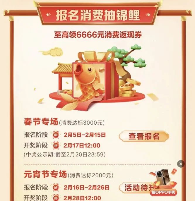 招行6666元返现！
