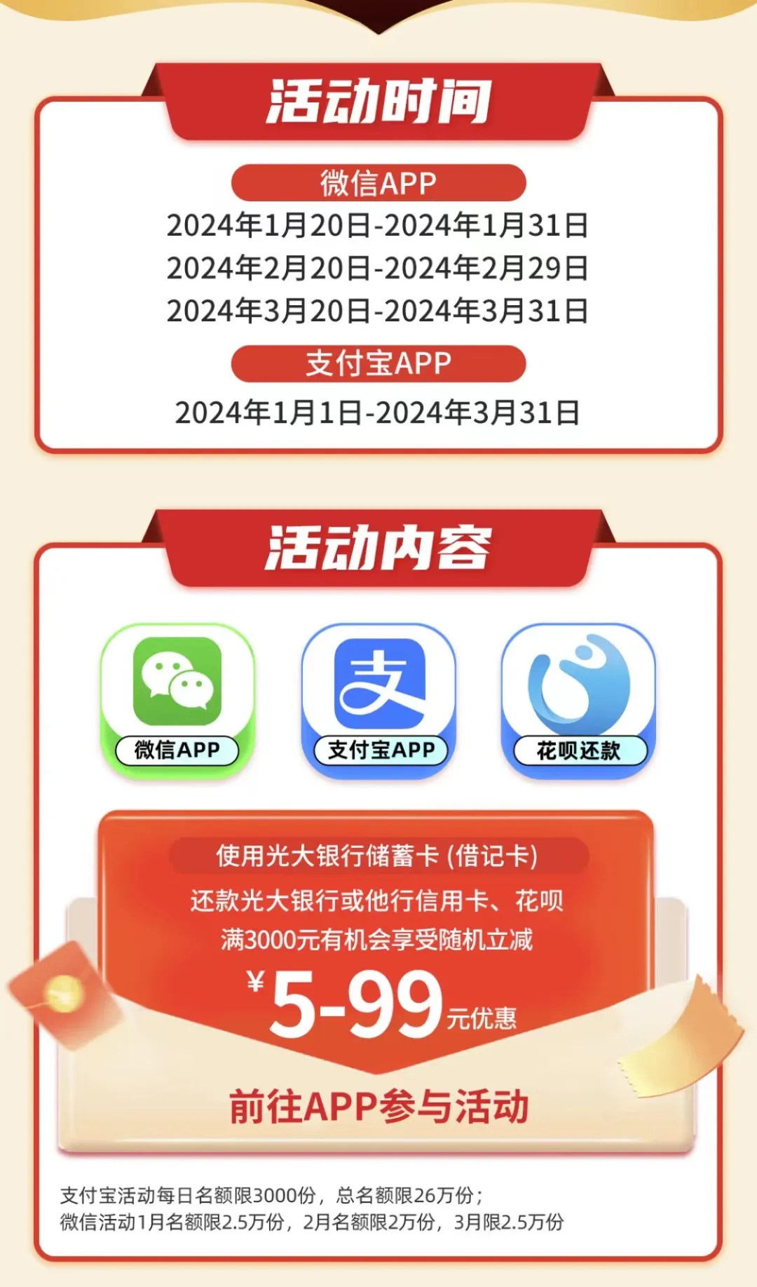 光大还款最高立减99元