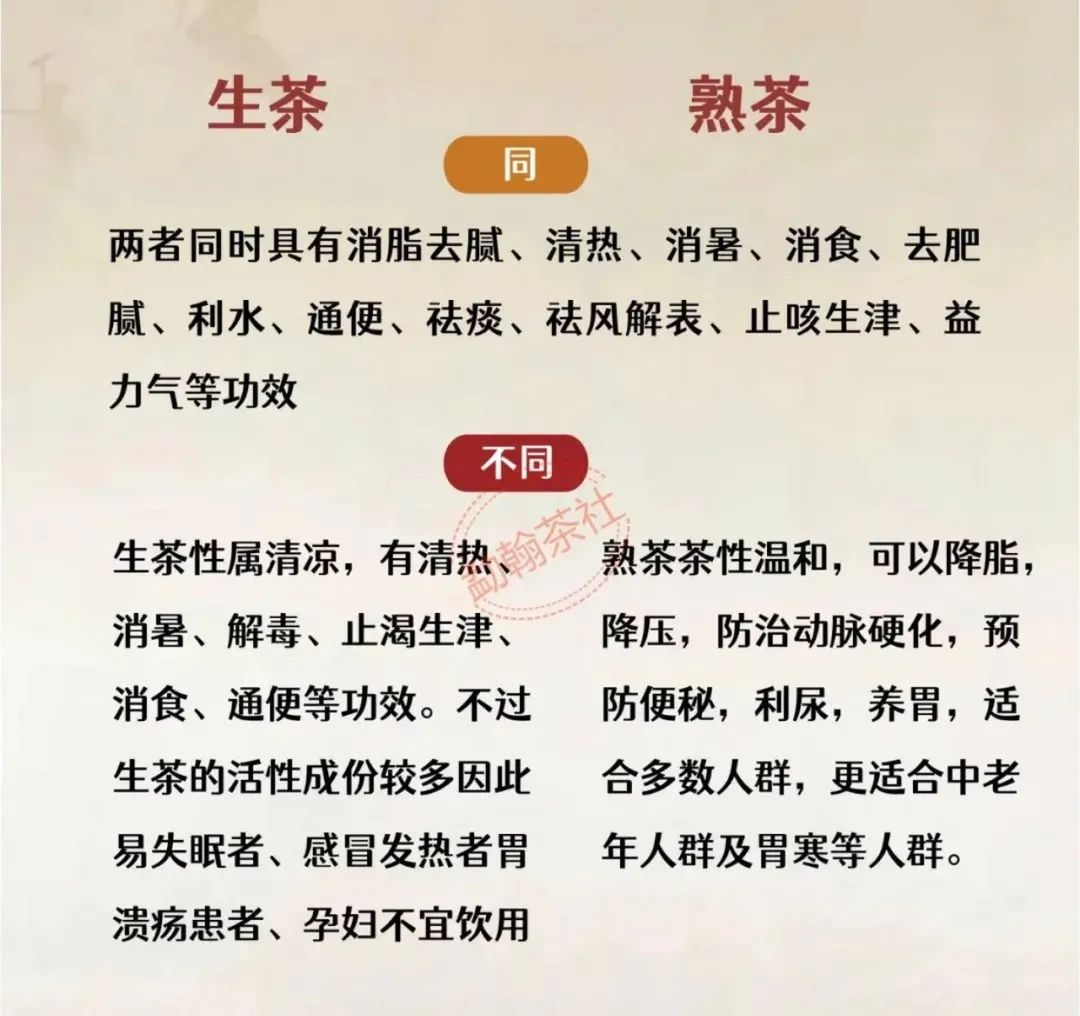 一文讲清楚普洱生茶与熟茶的区别