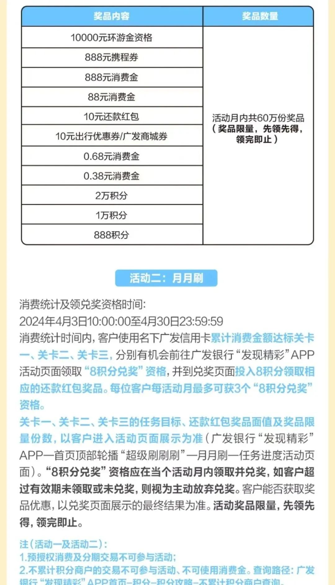 广发超级刷刷刷活动升级，最高奖励5位数