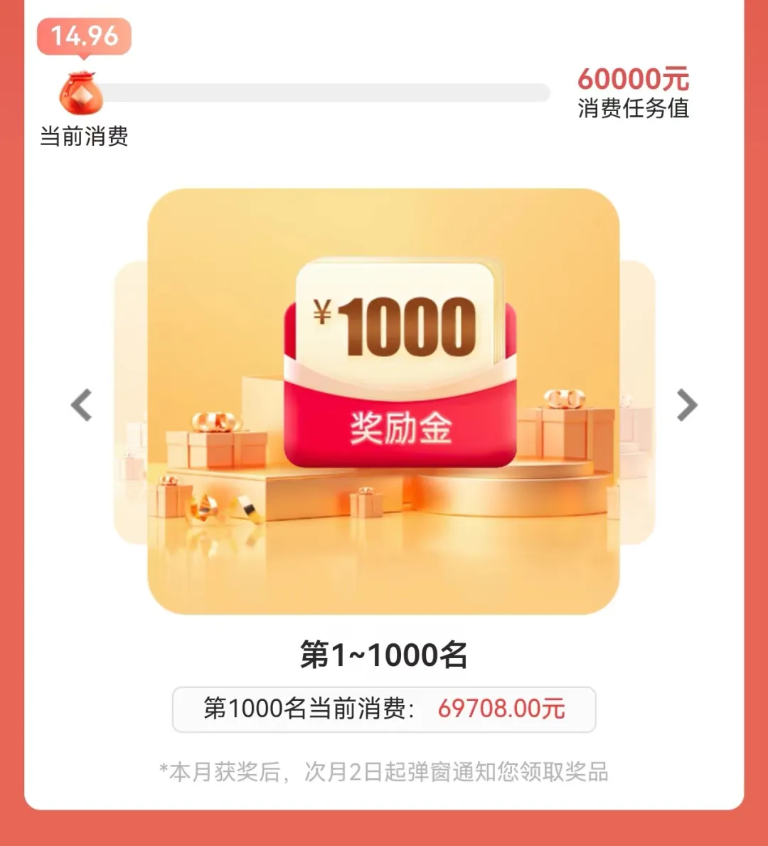 中信越刷-悦享活动1000元刷卡金（特邀）
