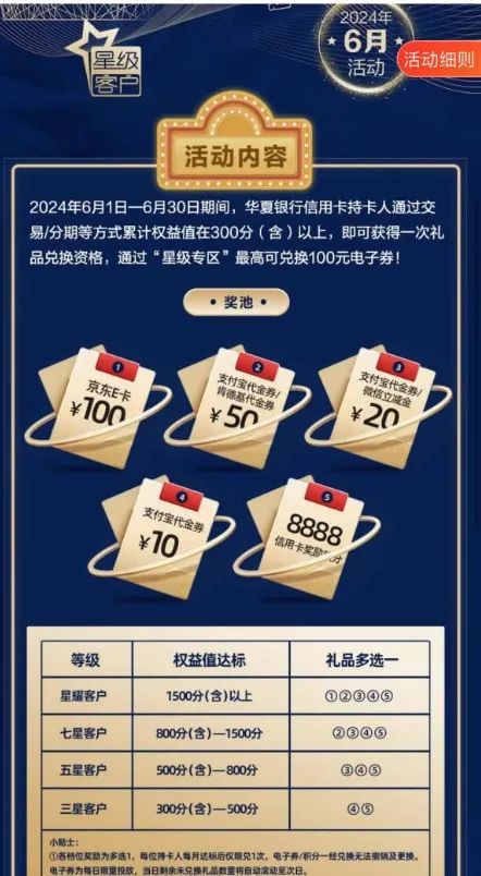 华夏信用卡2个活动合集