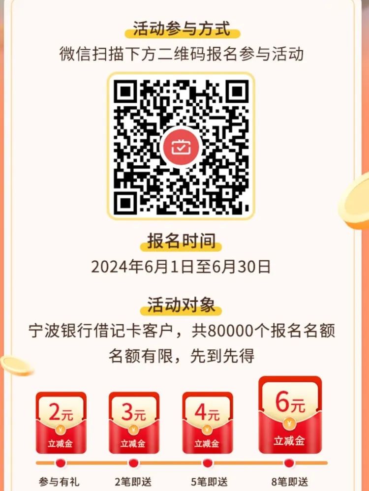 宁波银行储蓄卡月月刷15元
