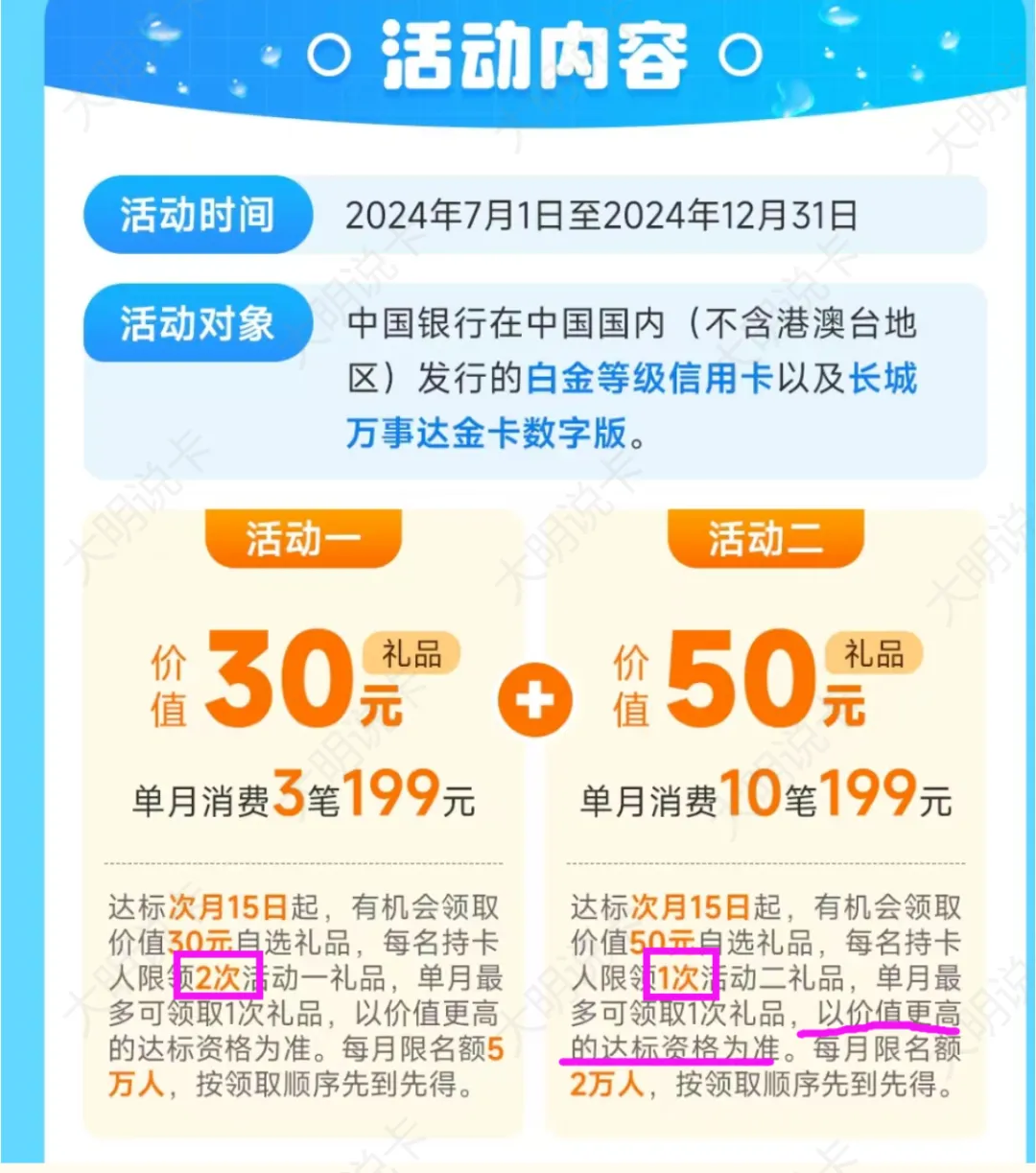 中国银行京东PLUS联名卡：2年京东会员+首绑30立减金+消费达标赠110元e卡