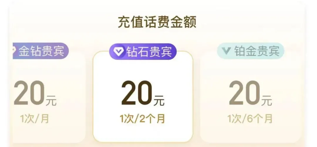 携程 高端用户20话费