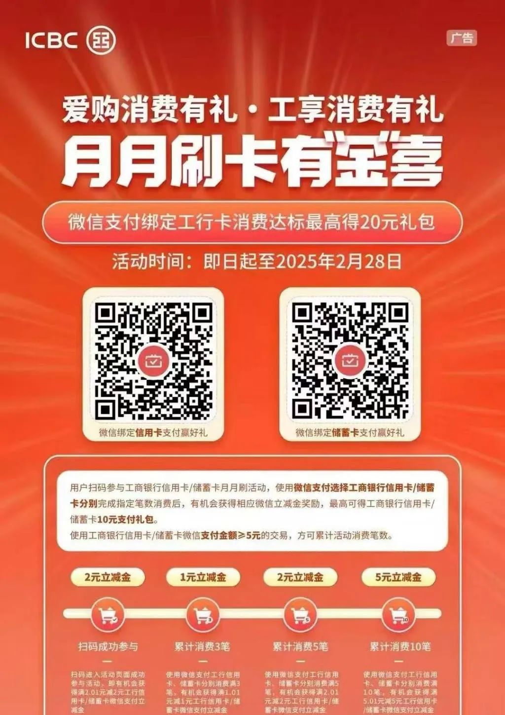 多个银行月月刷汇总！